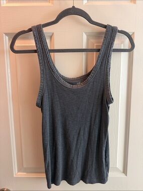 Target Women's Dark Gray Ribbed Tank Top